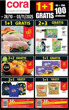 Cora folder week 44 - Voorbeeld van een folder van Cora, geldig van 28.10.2025