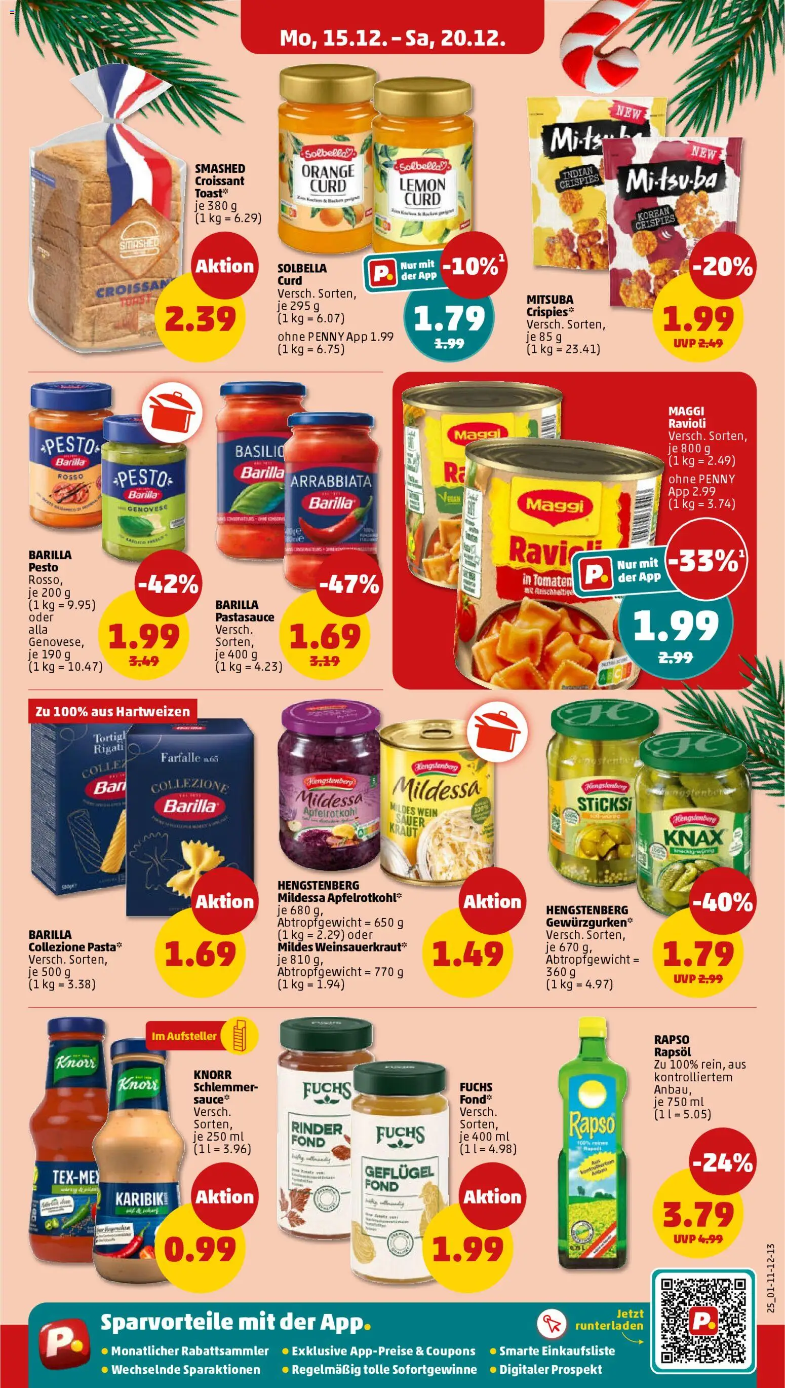Penny Prospekt 	 – gültig ab 15.12.2025 | Seite: 29 | Produkte: Maggi, Barilla, Barilla pesto, Knorr