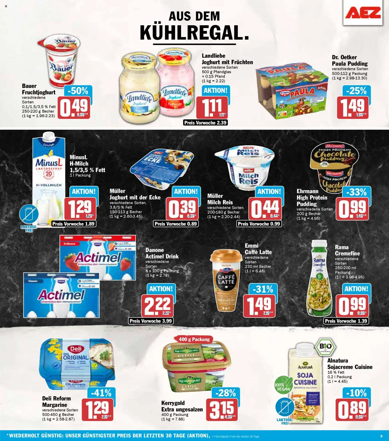 AEZ Prospekt 	 – gültig ab 05.01.2026 | Seite: 9 | Produkte: Margarine, Rama, Joghurt, Fruchtjoghurt