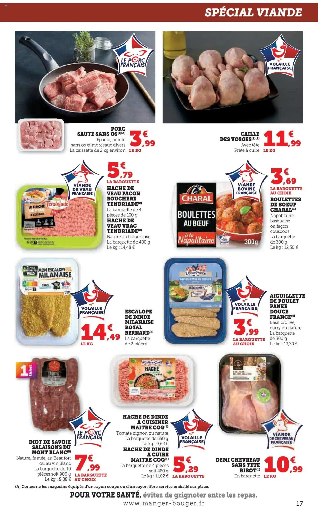 {H1} | Page: 17 | Produits: Beaufort, Volaille, Couscous, Porc