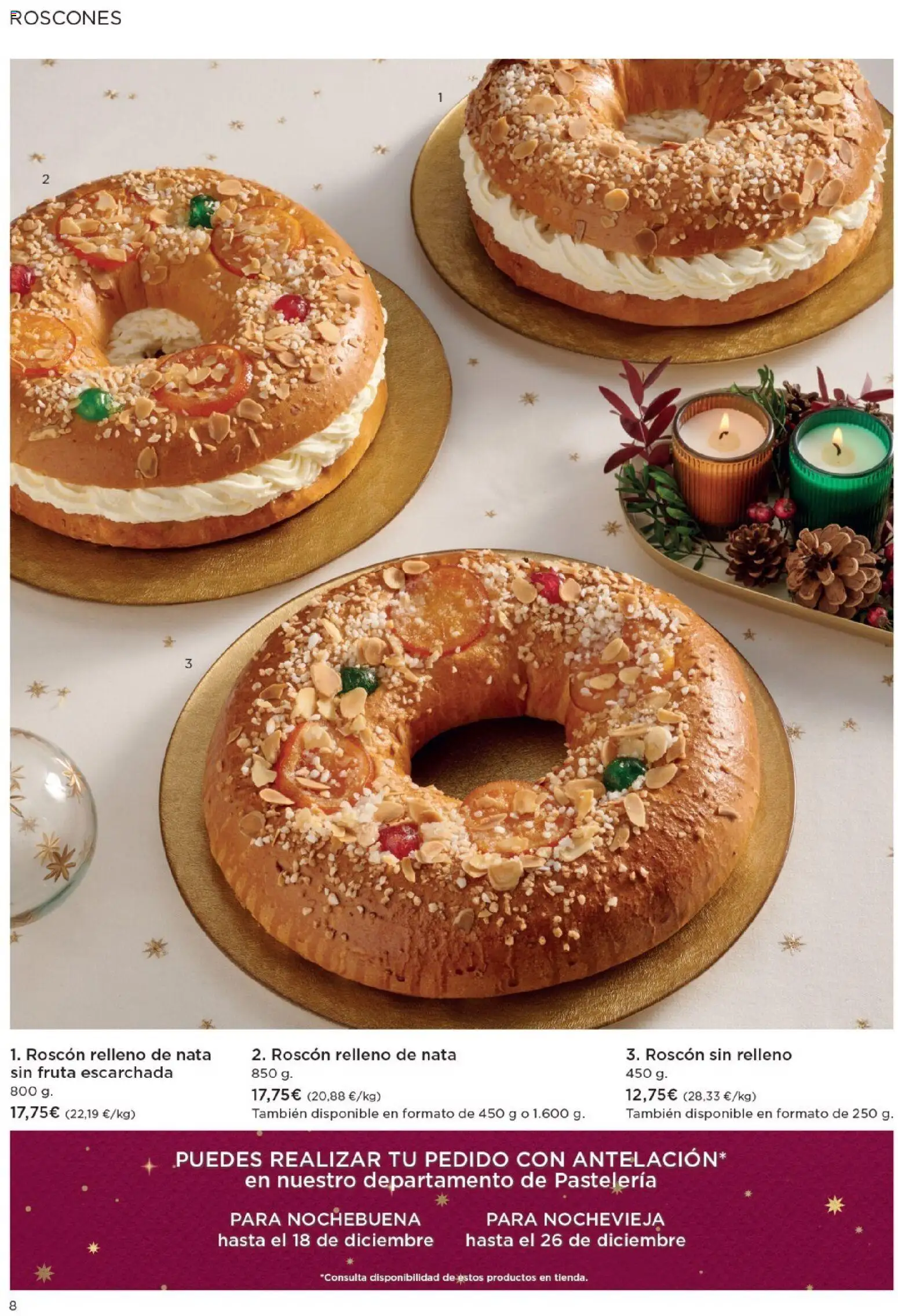 Hipercor - Especial Pastelería Navidad │ válido desde el 05.12.2025 | Página: 8