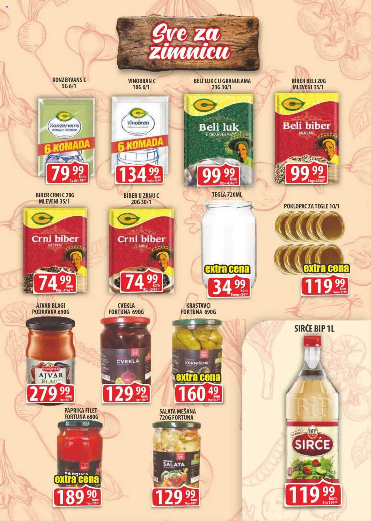 Fortuna Market katalog - važi od 12.09.2025 | Strana: 6 | Proizvode: Krastavci, Paprika, Kornišoni, Podravka