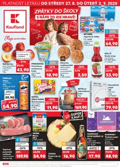 Náhled letáku Kaufland leták - Chomutov od 27.08.2025