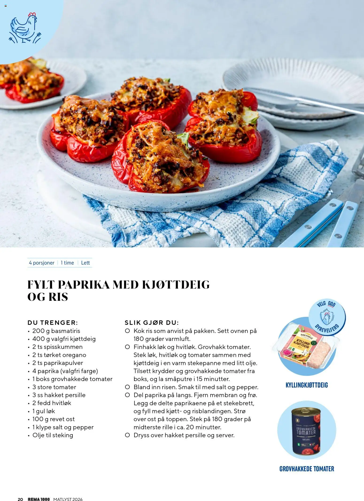 {H1} | Side: 20 | Produkter: Olje, Ris, Суміш дитяча, Oregano