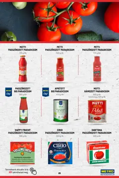 Metro - Olasz katalógus - amely érvényes a következő dátumtól: 02.11.2023 | Oldal: 25 | Termékek: Paradicsompüré, Paradicsom