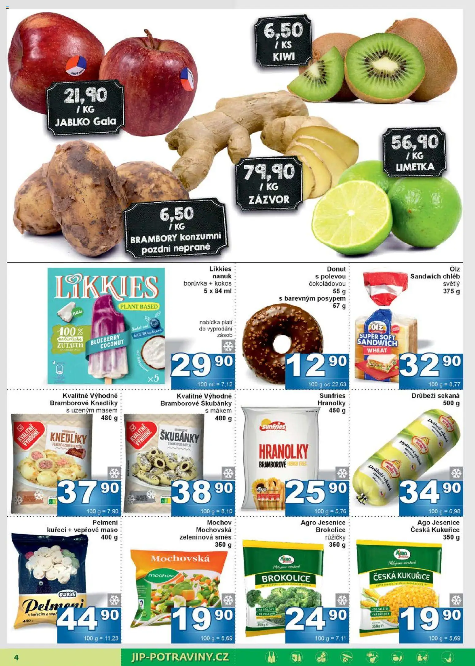 Jip leták od 14.01.2026 | Strana: 4 | Produkty: Nanuk, Sekaná, Zázvor, Kuře
