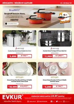 24.10.2025 tarihinden itibaren geçerli olan Evkur kataloğu önizlemesi | Sayfa: 9 | Ürünler: Yemek takımı