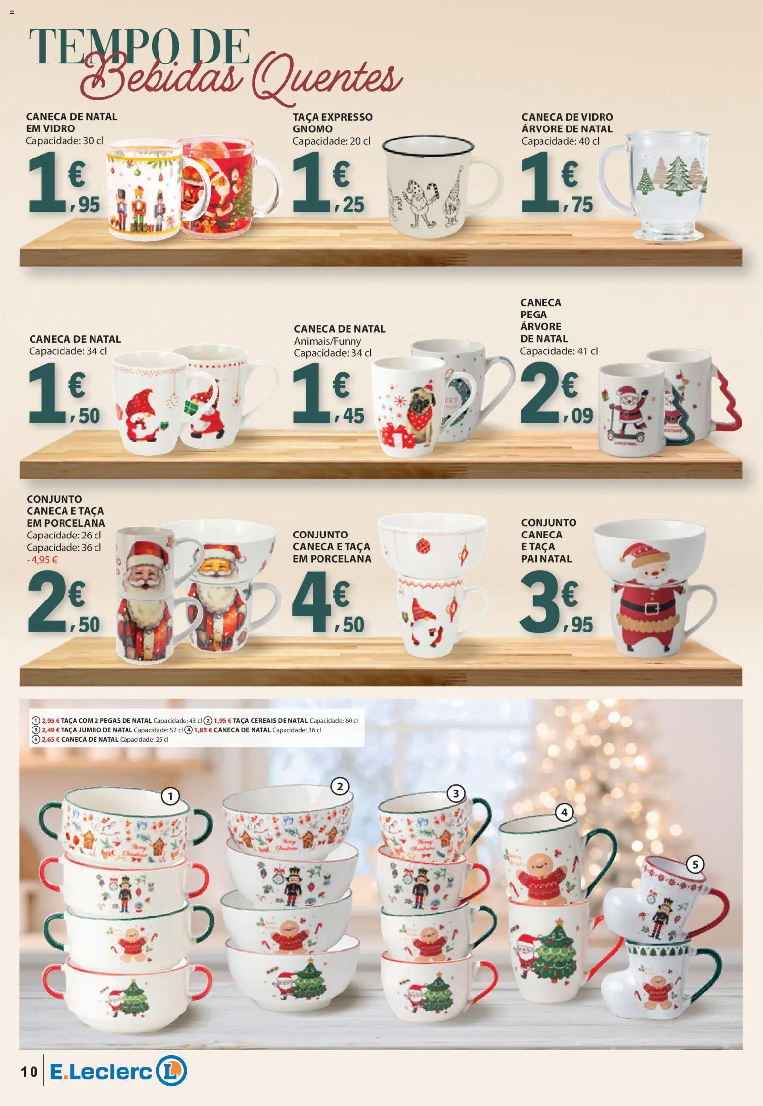 E.Leclerc - Folheto Natal │ válido de 04.11.2025 | Página: 10 | Produtos: Árvore de natal, Caneca, Cereais