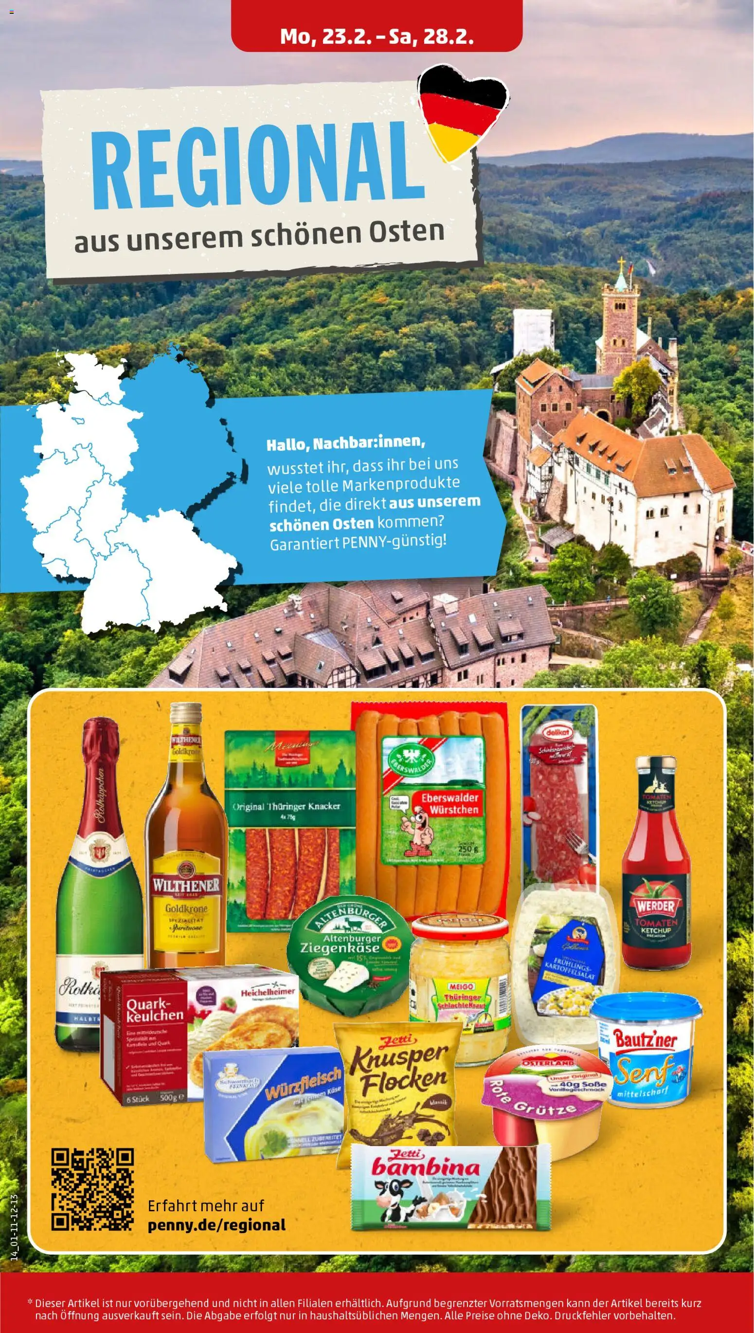 Penny Prospekt 	 – gültig ab 23.02.2026 | Seite: 18 | Produkte: Quark, Käse, Ketchup, Flocken