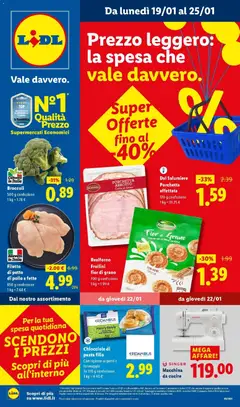 Anteprima del volantino Volantino Lidl	 valido a partire dal 19.01.2026