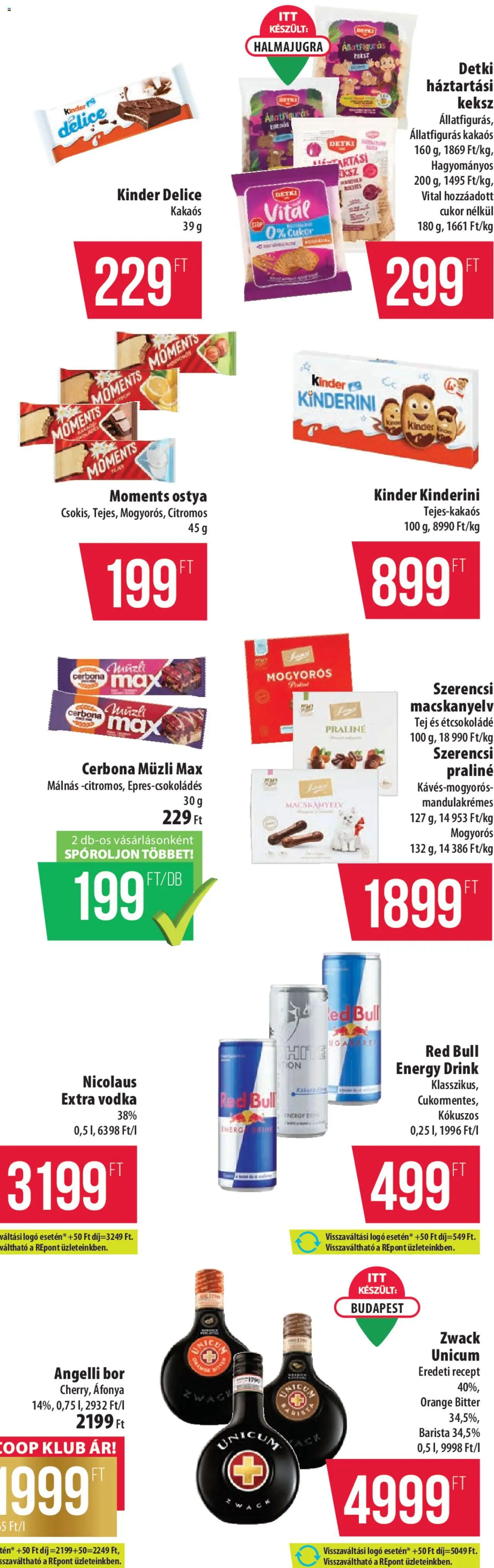 COOP akciós ujság - amely érvényes a következő dátumtól: 09.10.2025 | Oldal: 15 | Termékek: Áfonya, Tej, Bor, Cukor