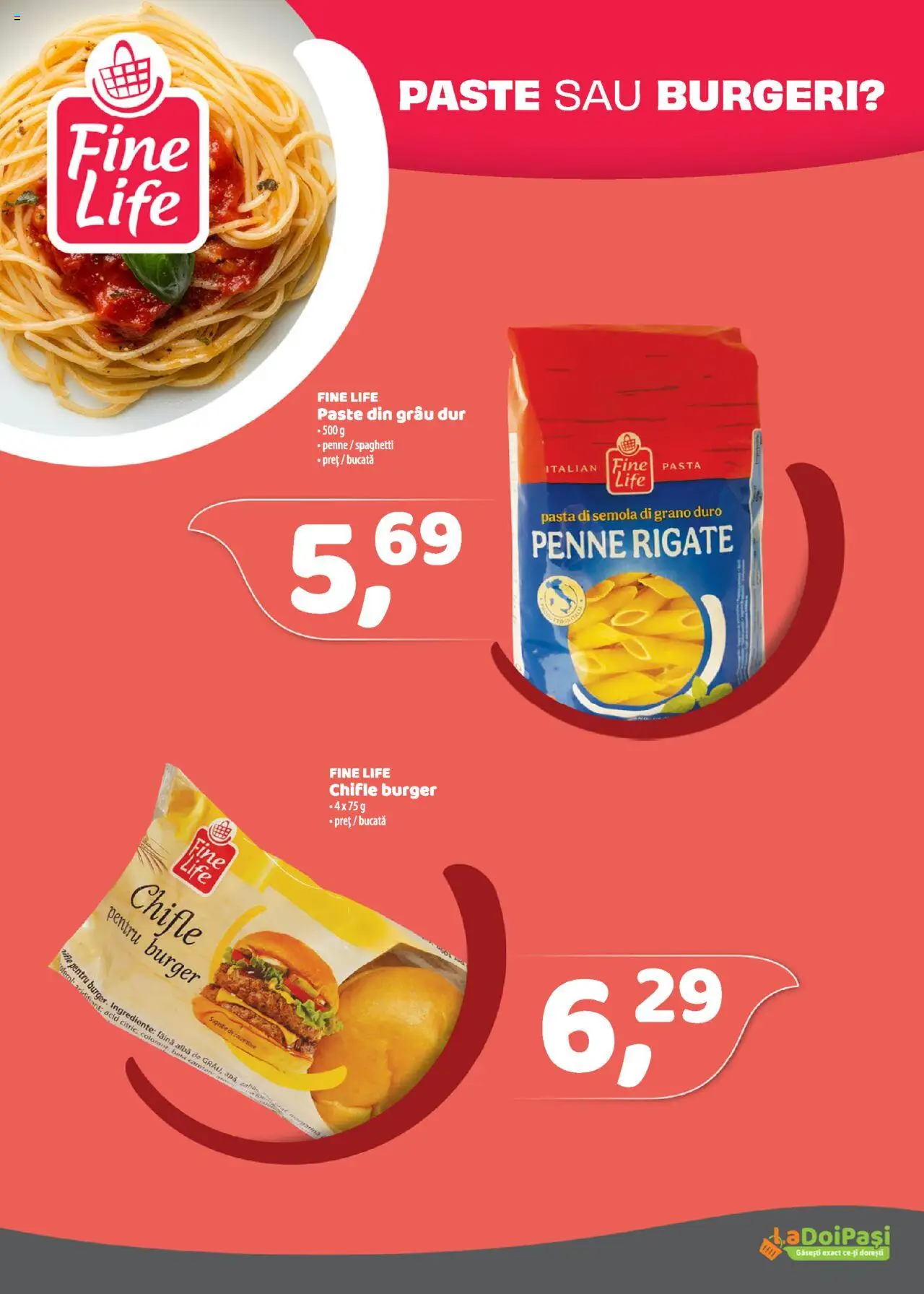 Catalog LaDoiPași – valabil de la 01.07.2025 | Pagină: 17 | Produse: Făină, Paste, Burger, Zahăr