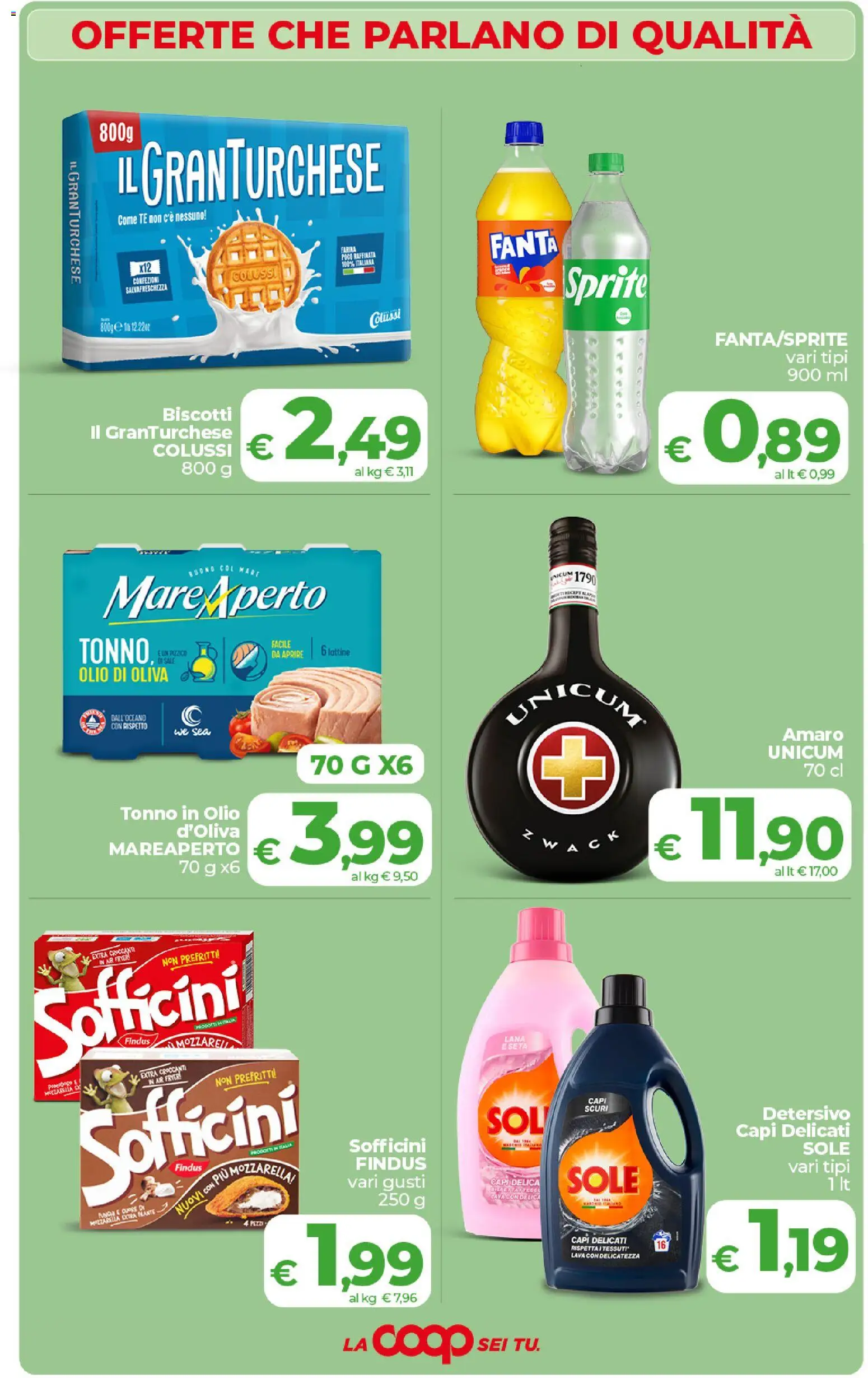 Volantino COOP del 27.01.2026 | Pagina: 3 | Prodotti: Sale, Mozzarella, Tonno, Fanta