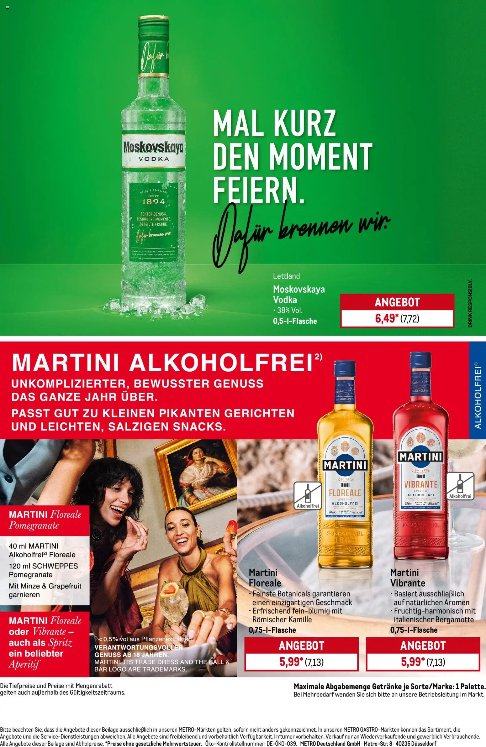 Metro  Starke Marken – gültig ab 05.01.2026 | Seite: 5 | Produkte: Martini, Schweppes, Grapefruit, Vodka