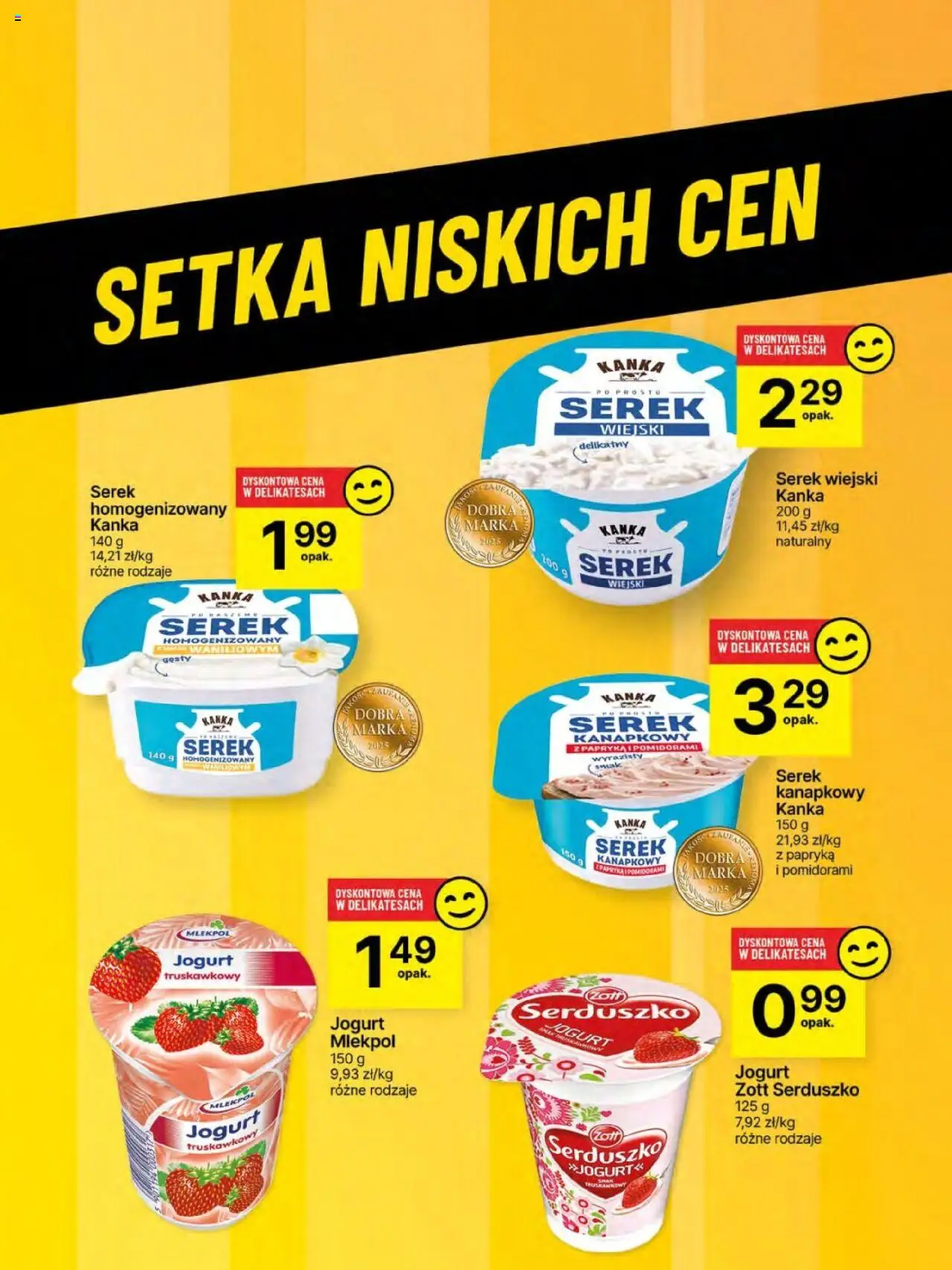 Delikatesy Centrum Gazetka od 29.05.2025 | Strona: 47 | Produkty: Serek kanapkowy, Serek, Papryka, Serek wiejski