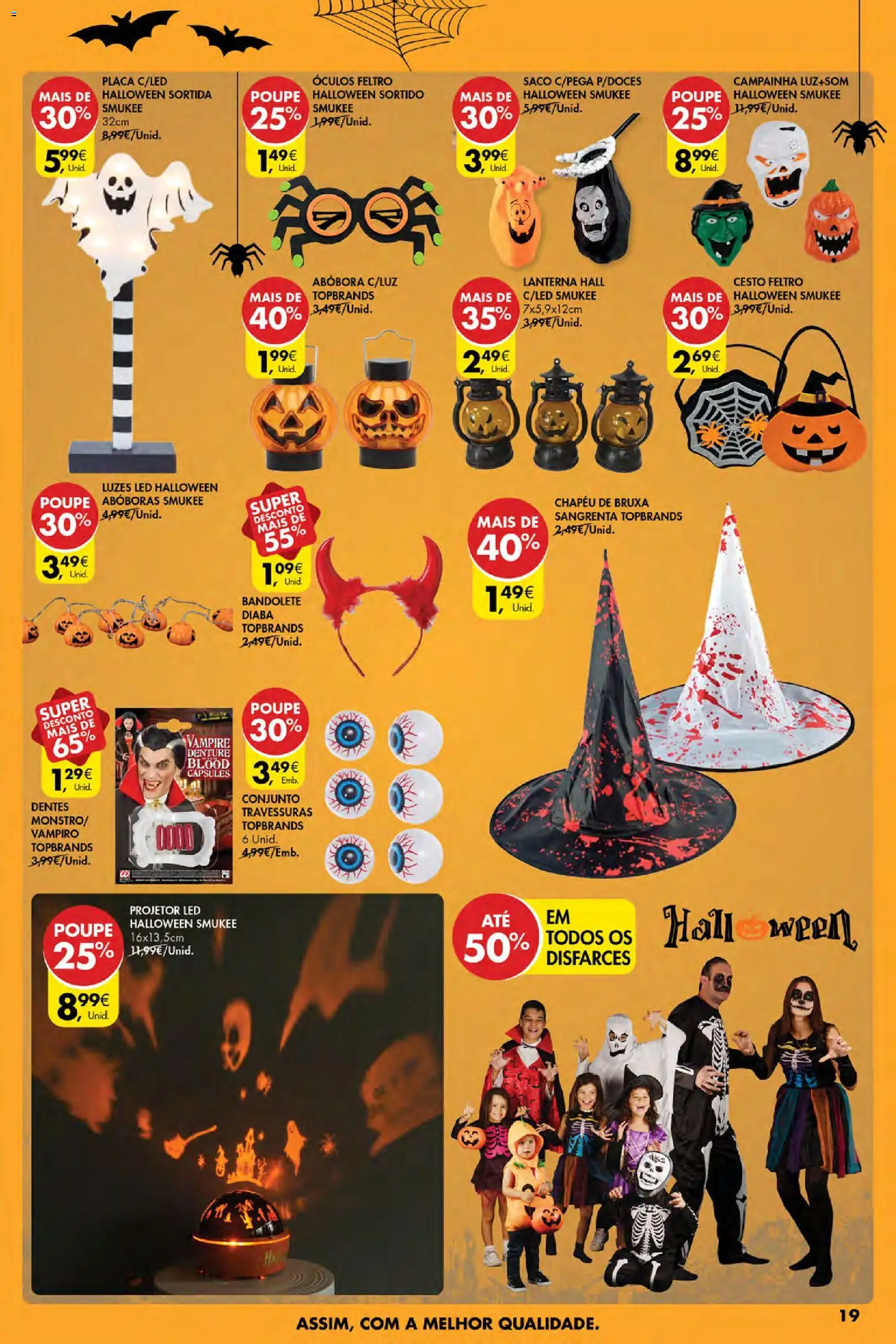 Pingo Doce Poupe Esta Semana Açores │ válido de 23.10.2025 | Página: 19 | Produtos: Óculos, Projetor, Lanterna, Abóbora