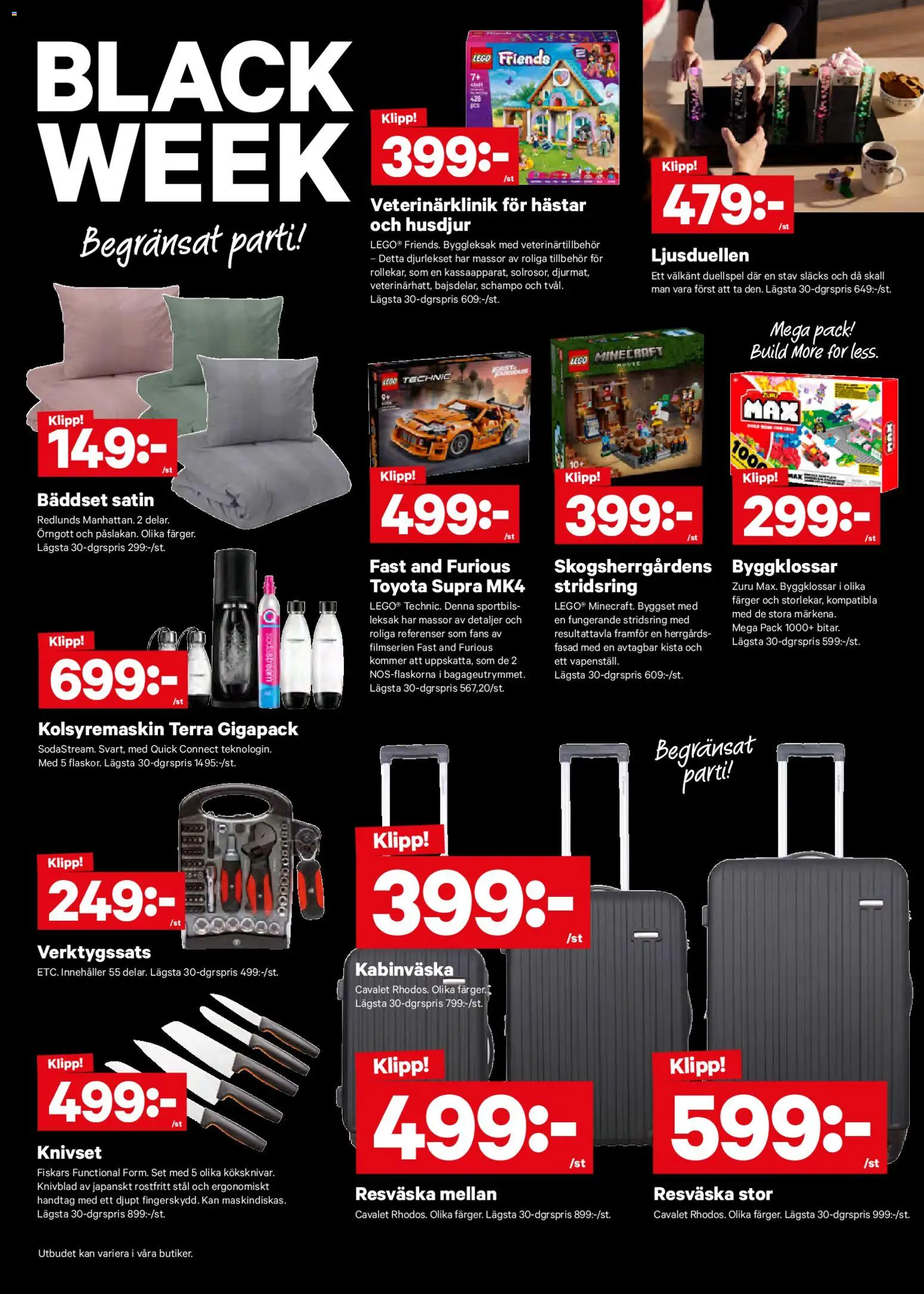 City Gross reklamblad aktuell från 24.11.2025 | Sida: 9 | Produkter: Schampo, Set, Resväska, Kolsyremaskin