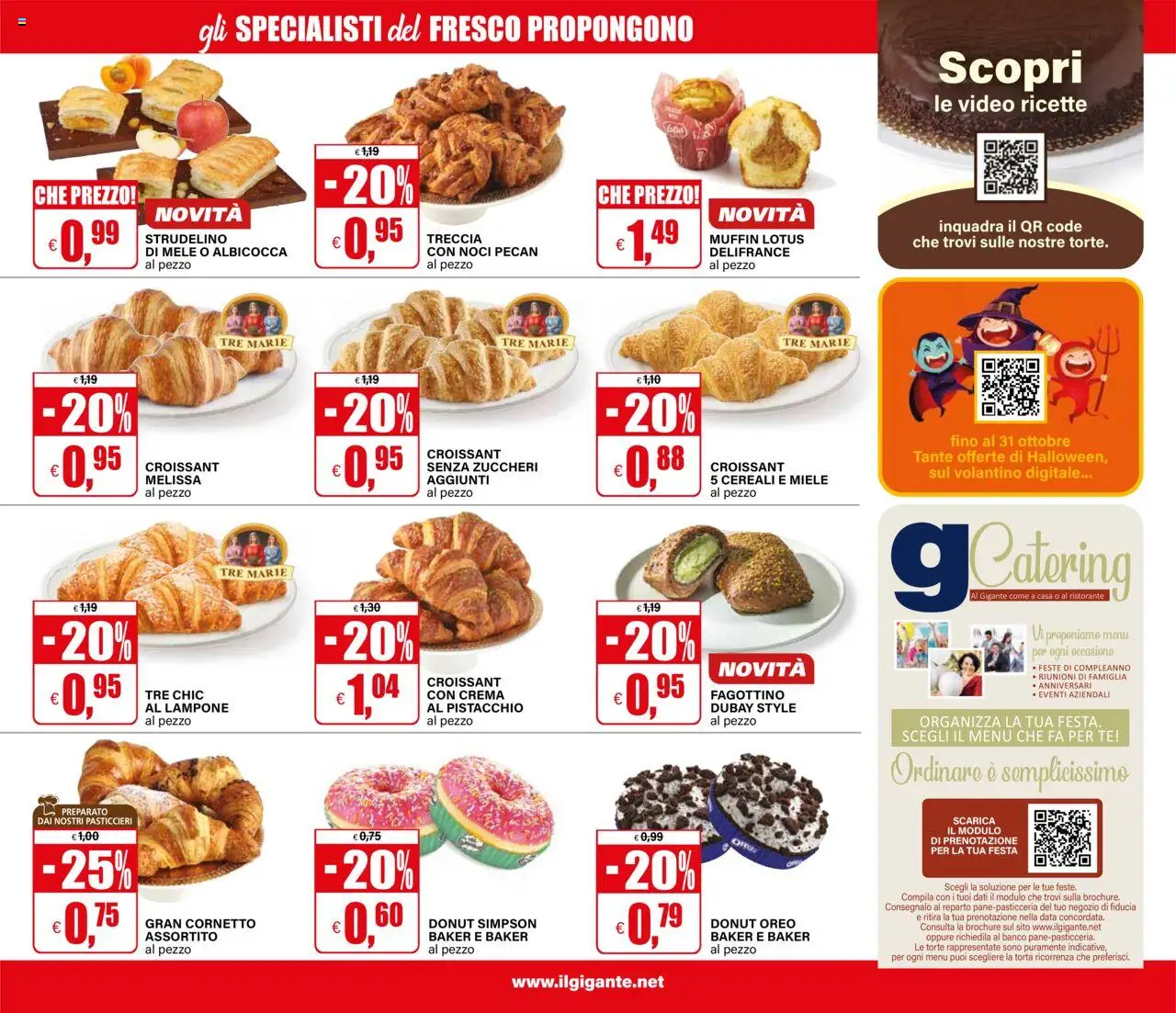 Volantino Il Gigante del 13.10.2025 | Pagina: 25 | Prodotti: Crema, Noci, Croissant, Miele