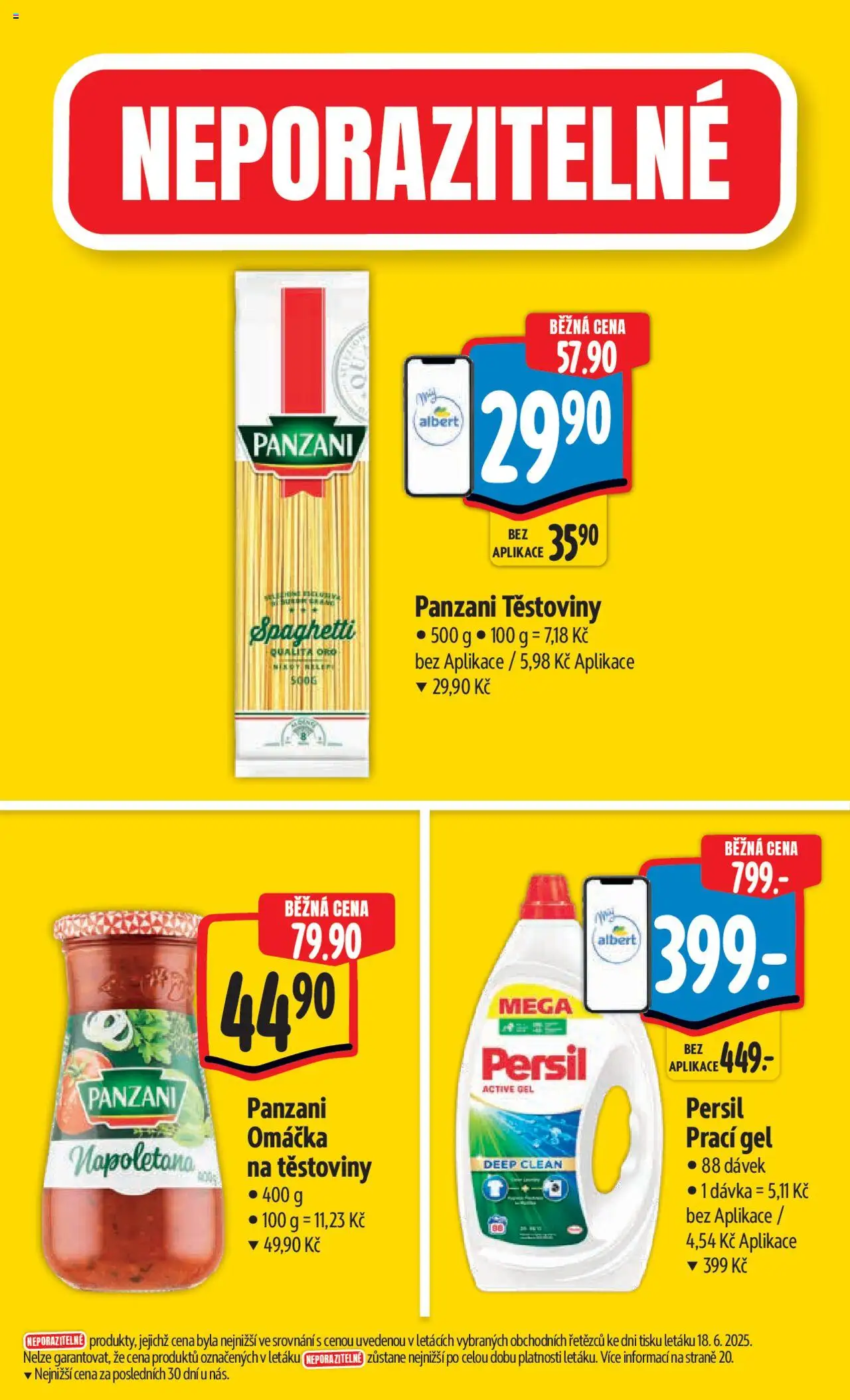 Albert leták - Hypermarket od 25.06.2025 | Strana: 5 | Produkty: Prací gel, Těstoviny, Těstoviny Panzani, Persil