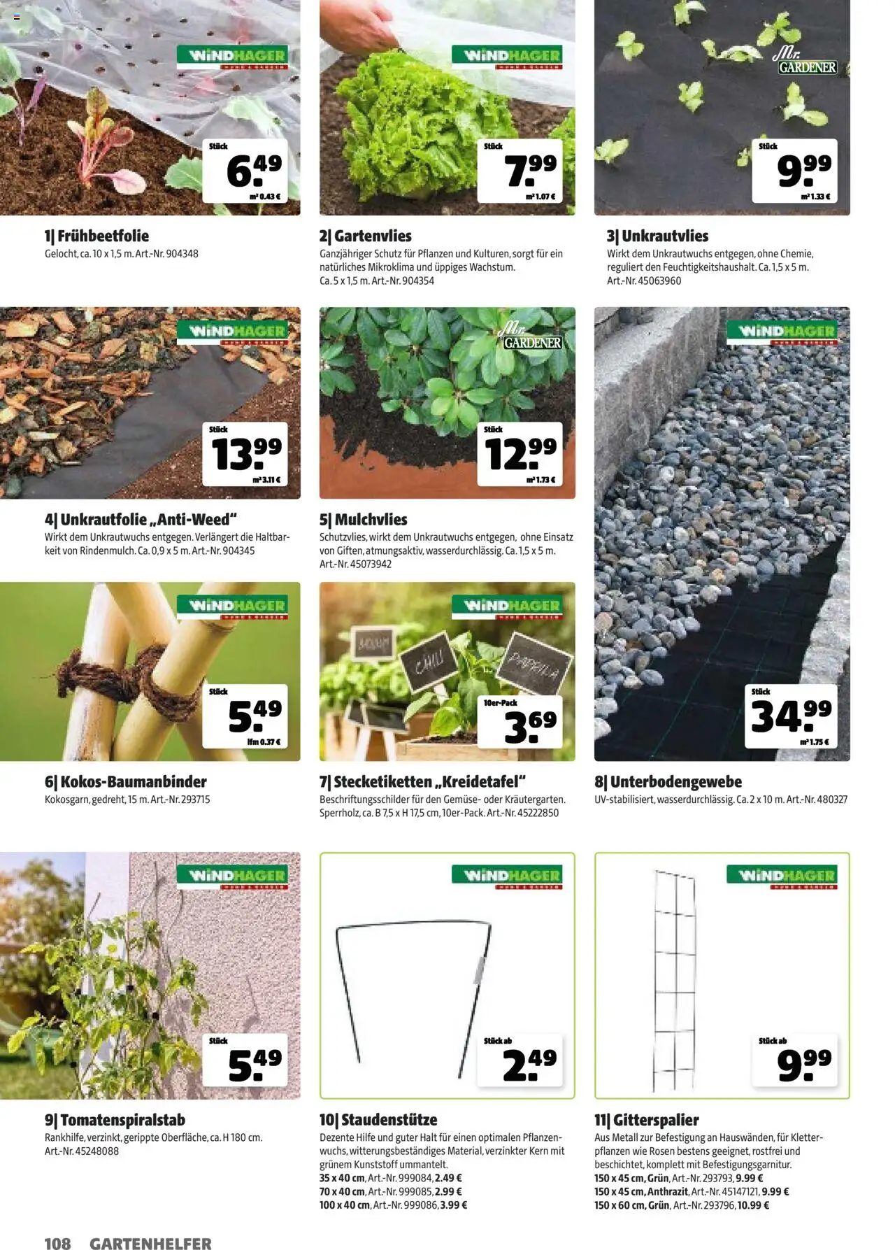 Hagebau Gartenkatalog 2025 gültig ab 05.03.2025 | Seite: 108