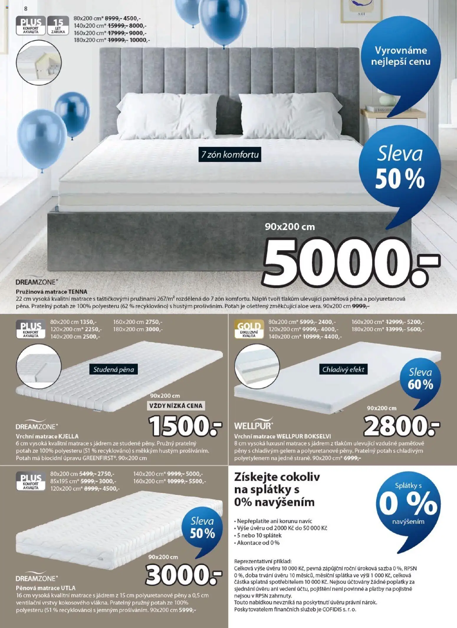 JYSK leták - Sleva od 25.03.2026 | Strana: 8 | Produkty: Matrace