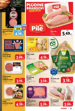 Plodine - Katalog - Pregled kataloga iz trgovine Plodine, vrijedi od 25.03.2026 | Stranica: 25 | Proizvodi: Puretina, Pileći file, Pik Vrbovec