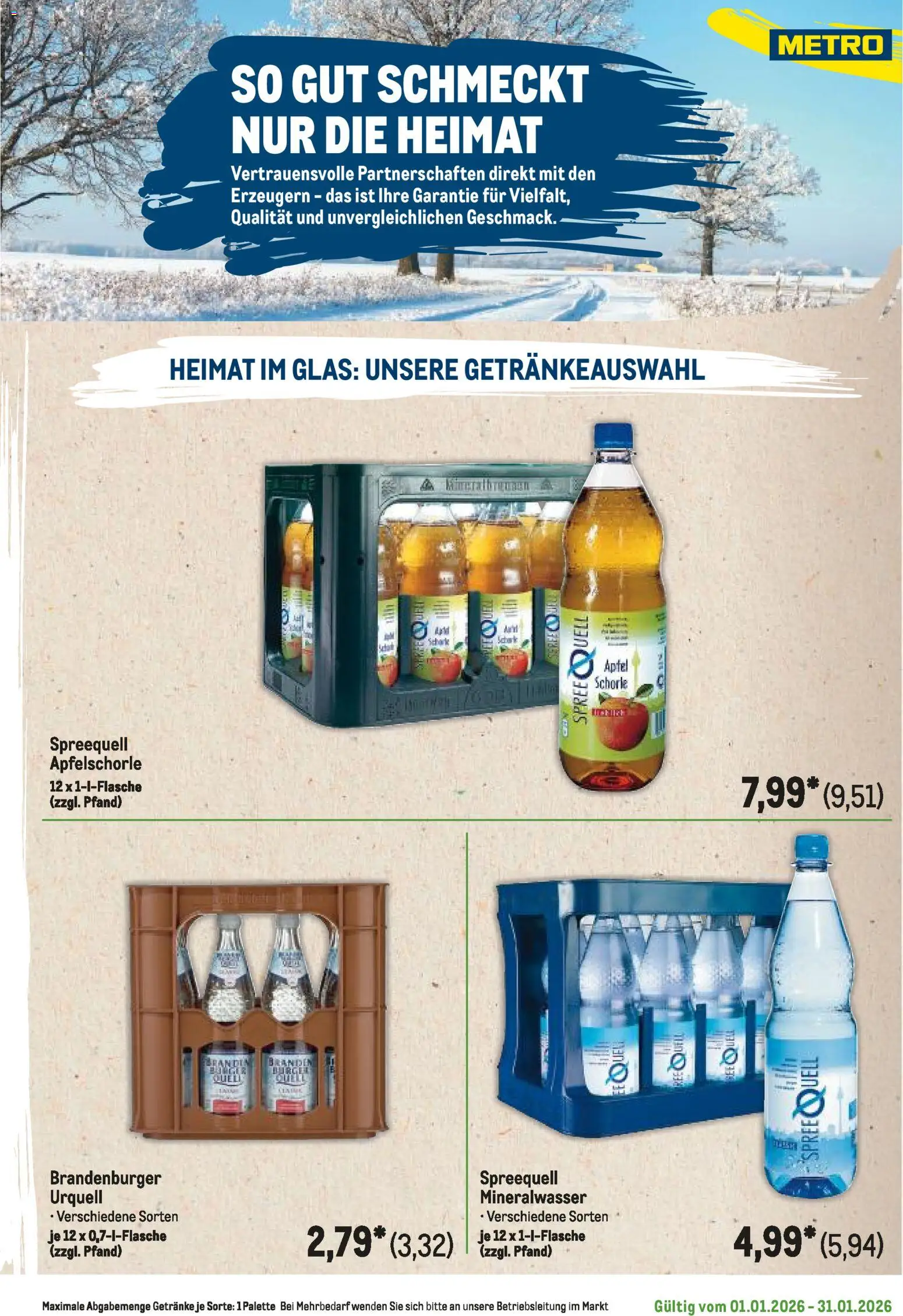 Metro  Regionaler Flyer – gültig ab 01.01.2026 | Seite: 75 | Produkte: Mineralwasser
