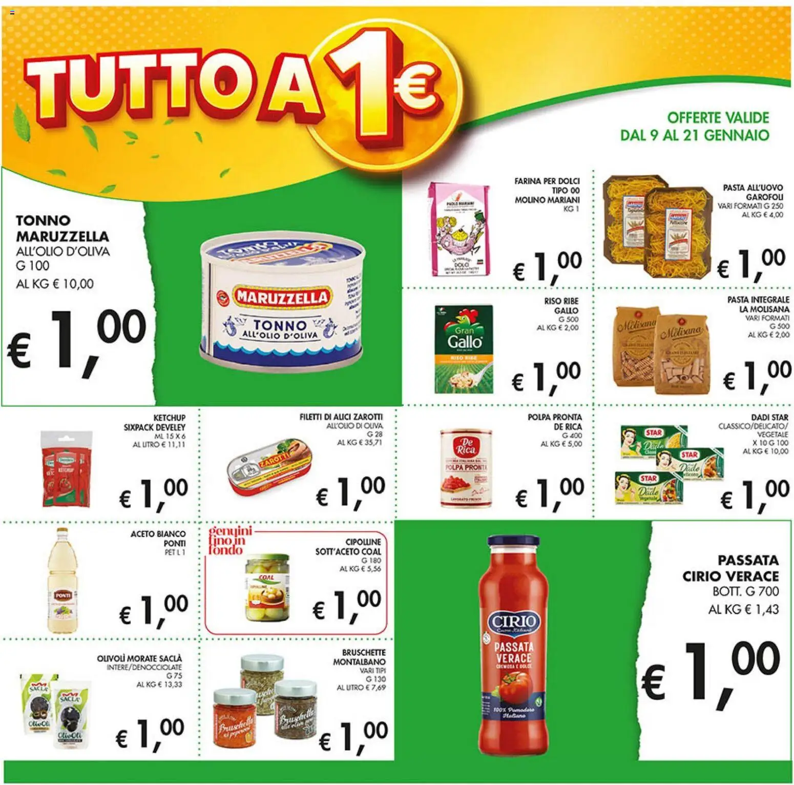 Volantino Coal del 09.01.2026 | Pagina: 4 | Prodotti: Riso, Tonno, Aceto, Cipolline