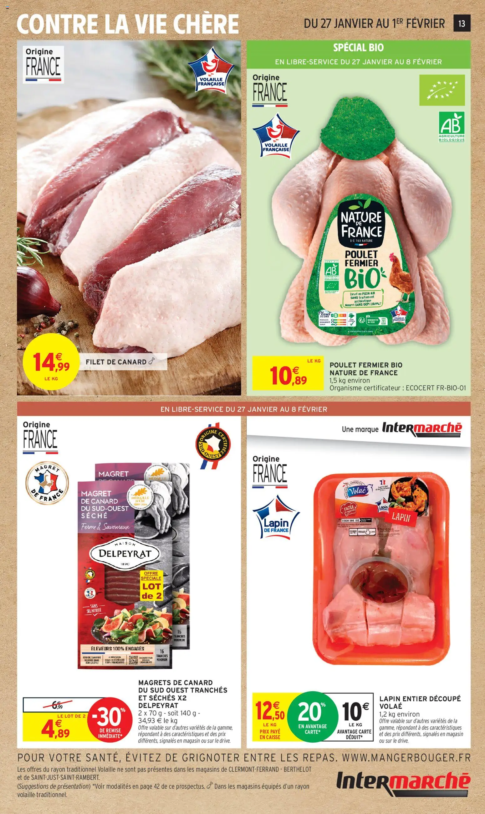 {H1} | Page: 13 | Produits: Lapin, Sel, Céréales, Magrets de canard