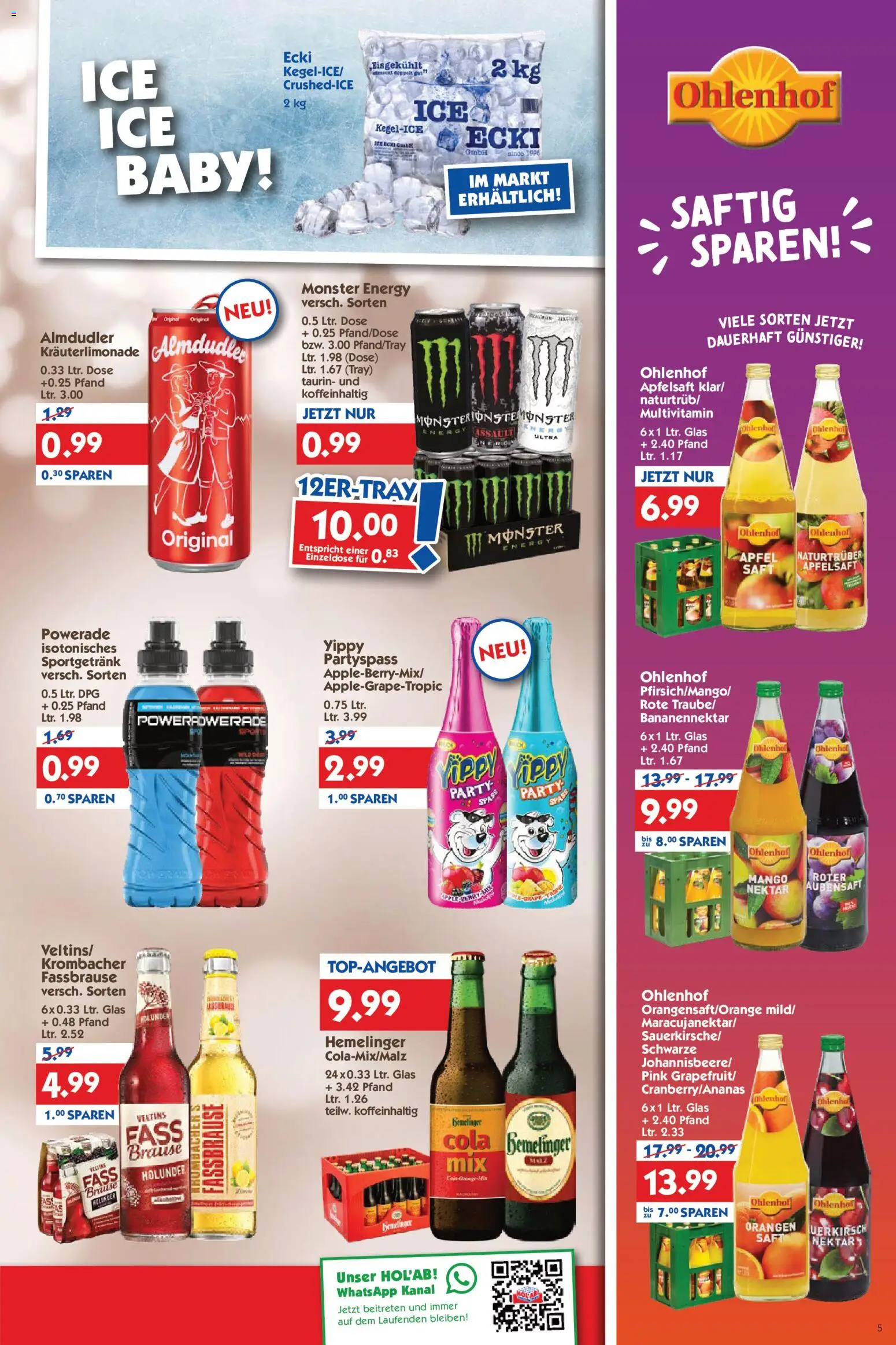 HOL’AB! Prospekt 	 – gültig ab 22.12.2025 | Seite: 5 | Produkte: Energy, Äpfel, Apple, Powerade