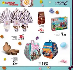 Anteprima del volantino COSTRUZIONI LEGO, assortiti esempio: Spidey sulla moto contro Rhino, 61 pezzi valido a partire dal 25.03.2026 | Pagina: 7 | Prodotti: Cioccolato