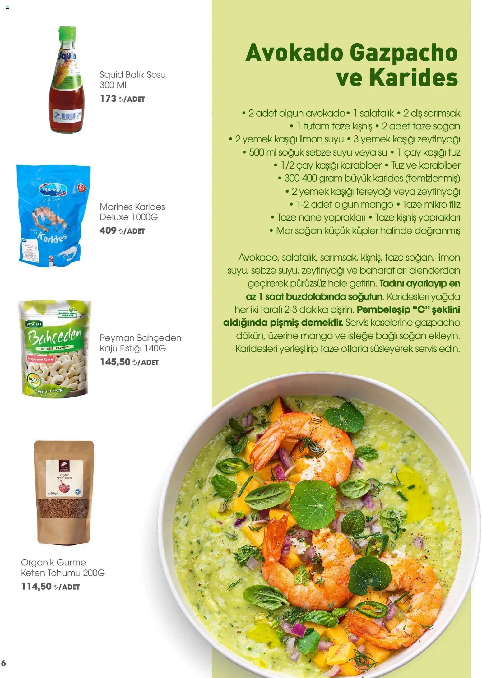 CarrefourSA - Katalog Gurme - 01.04.2026 tarihinden itibaren geçerlidir | Sayfa: 6 | Ürünler: Taze soğan, Salatalık, Sarımsak, Keten Tohumu