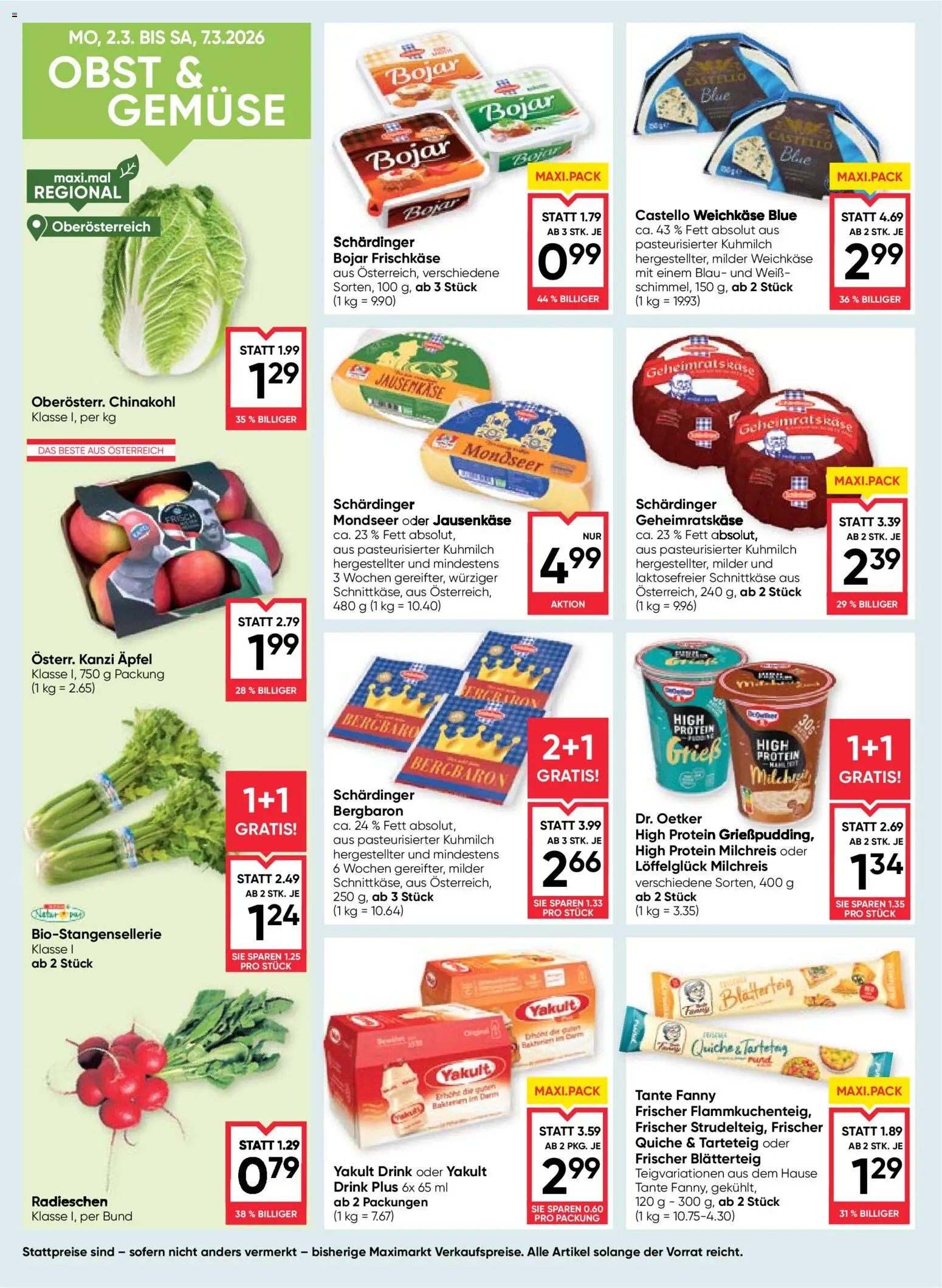 Maximarkt Flugblatt gültig ab 05.03.2026 | Seite: 10 | Produkte: Gemüse, Obst, Äpfel