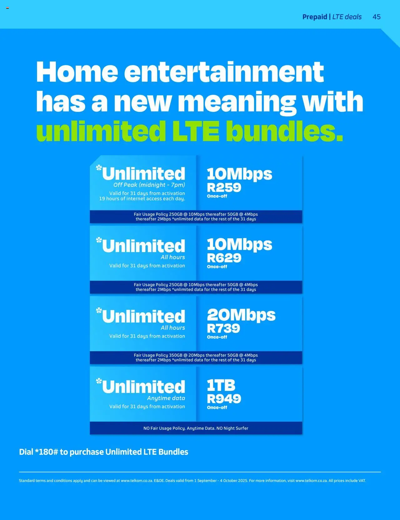 New Telkom catalogue – valid from 01.09.2025 | Page: 43 | Products: Data