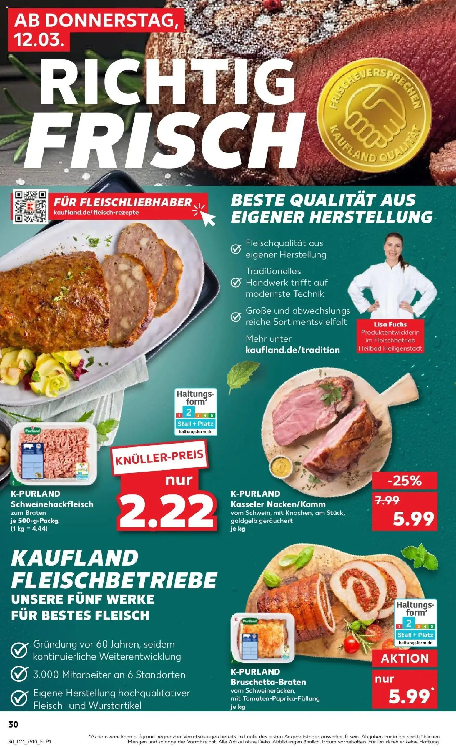 Kaufland Prospekt Gütersloh	 – gültig ab 09.03.2026 | Seite: 42 | Produkte: Fleisch