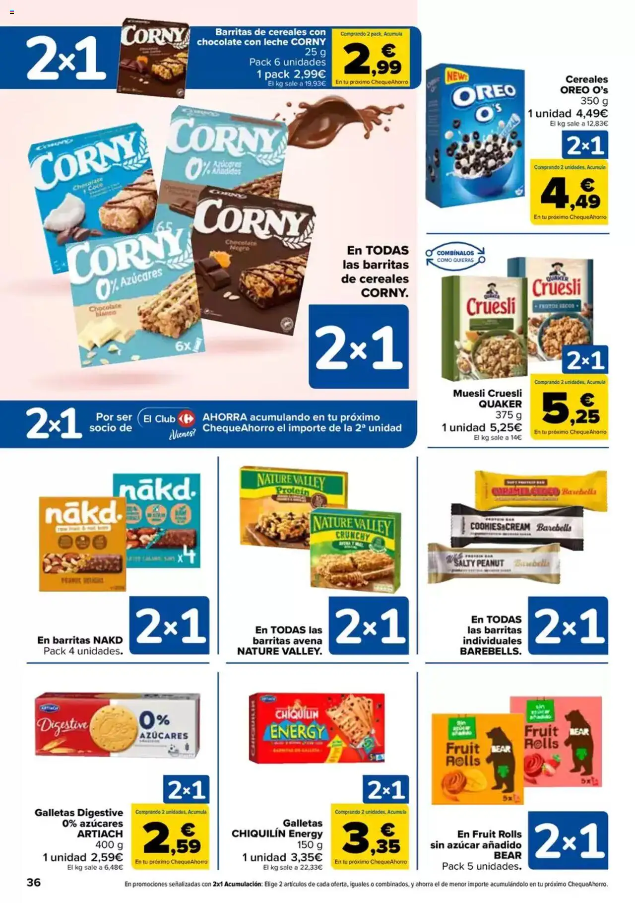 Carrefour folleto │ válido desde el 27.05.2025 | Página: 36 | Productos: Leche, Τυρόπιτα, Cereales, Galletas