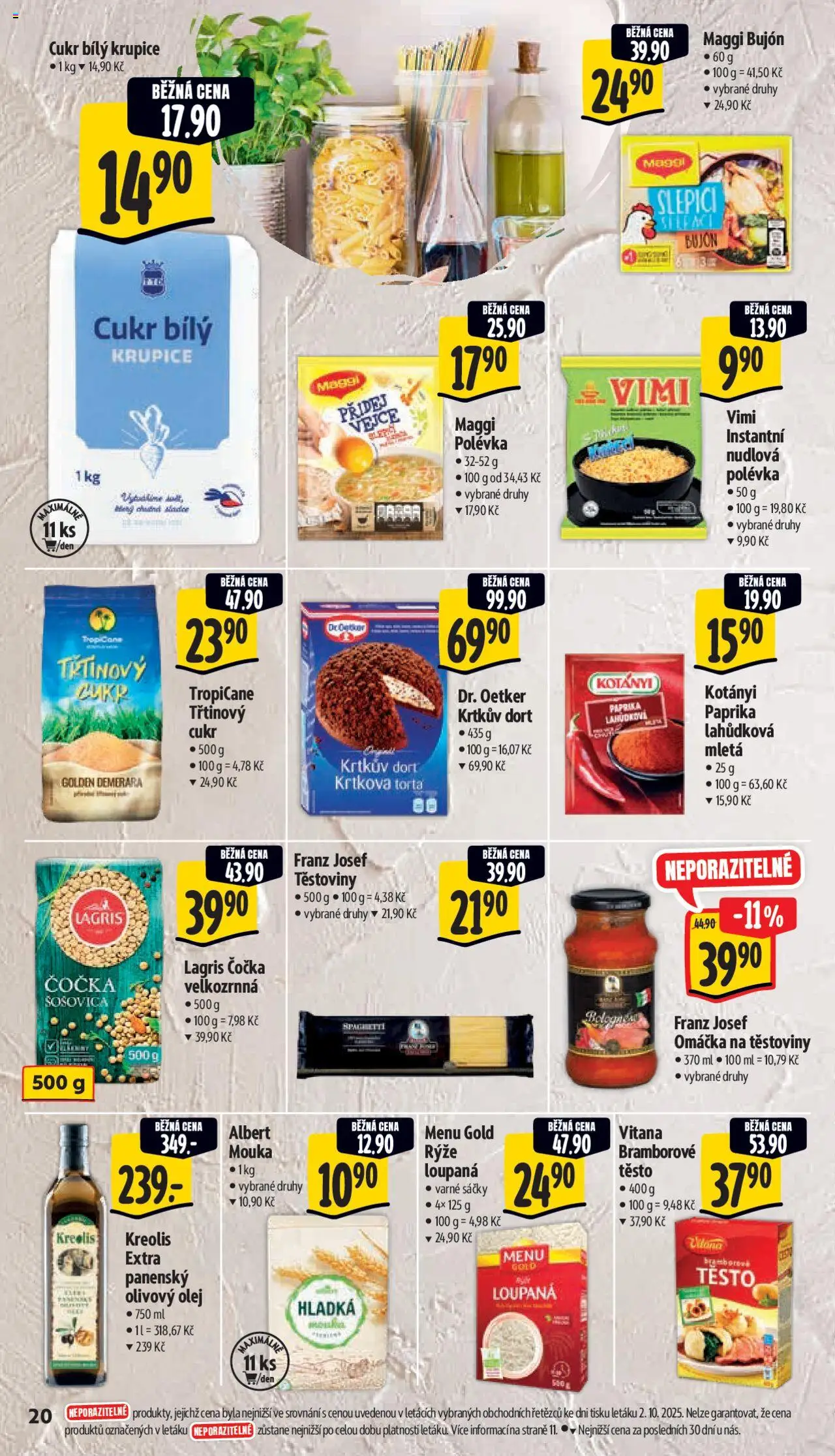 Albert leták - Supermarket od 08.10.2025 | Strana: 27 | Produkty: Čočka, Olivový olej, Krtkův dort, Dort