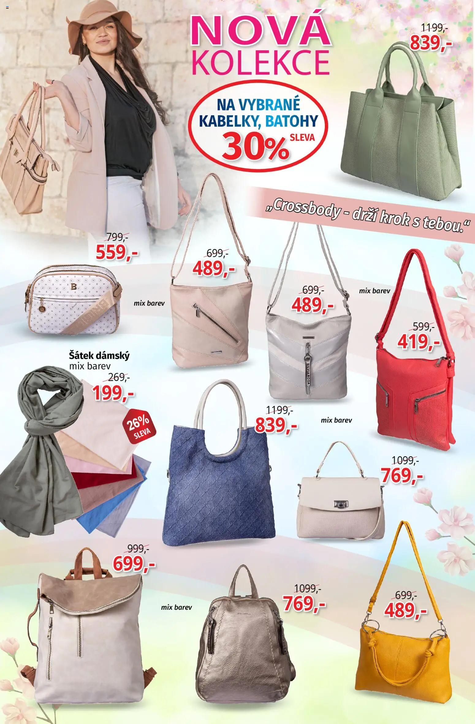 Prior - Akční Nabídka Obuvi A Doplňků od 14.04.2026 | Strana: 4 | Produkty: Batohy, Šátek