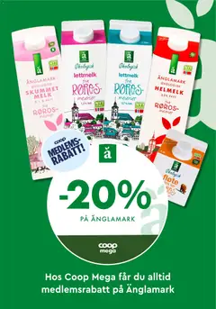 Forhåndsvisning av Coop Mega kundeavis gyldig fra 02.03.2026 | Side: 20 | Produkter: Melk, Lettmelk, Суміш дитяча, Prosecco