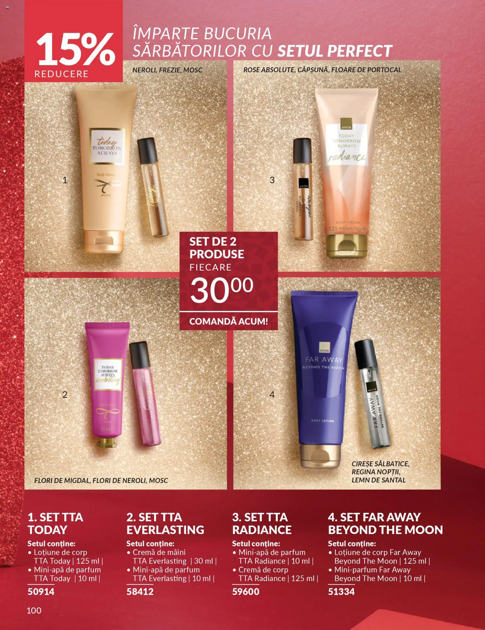 Noul catalog Avon – valabil de la 01.12.2025 | Pagină: 100 | Produse: Body, Parfum, Cremă, Cremă de mâini
