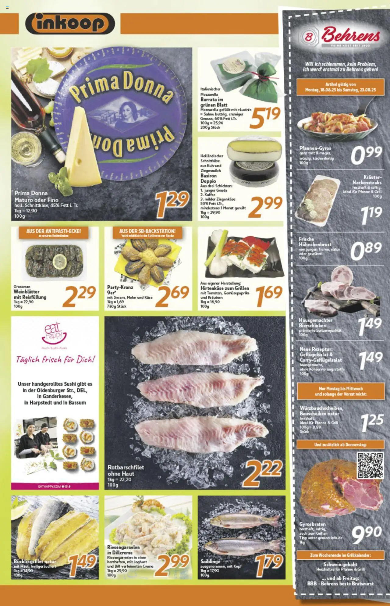 Inkoop Prospekt 	 - gültig ab dem 18.08.2025 | Seite: 3 | Produkte: Joghurt, Gouda, Creme, Sahne