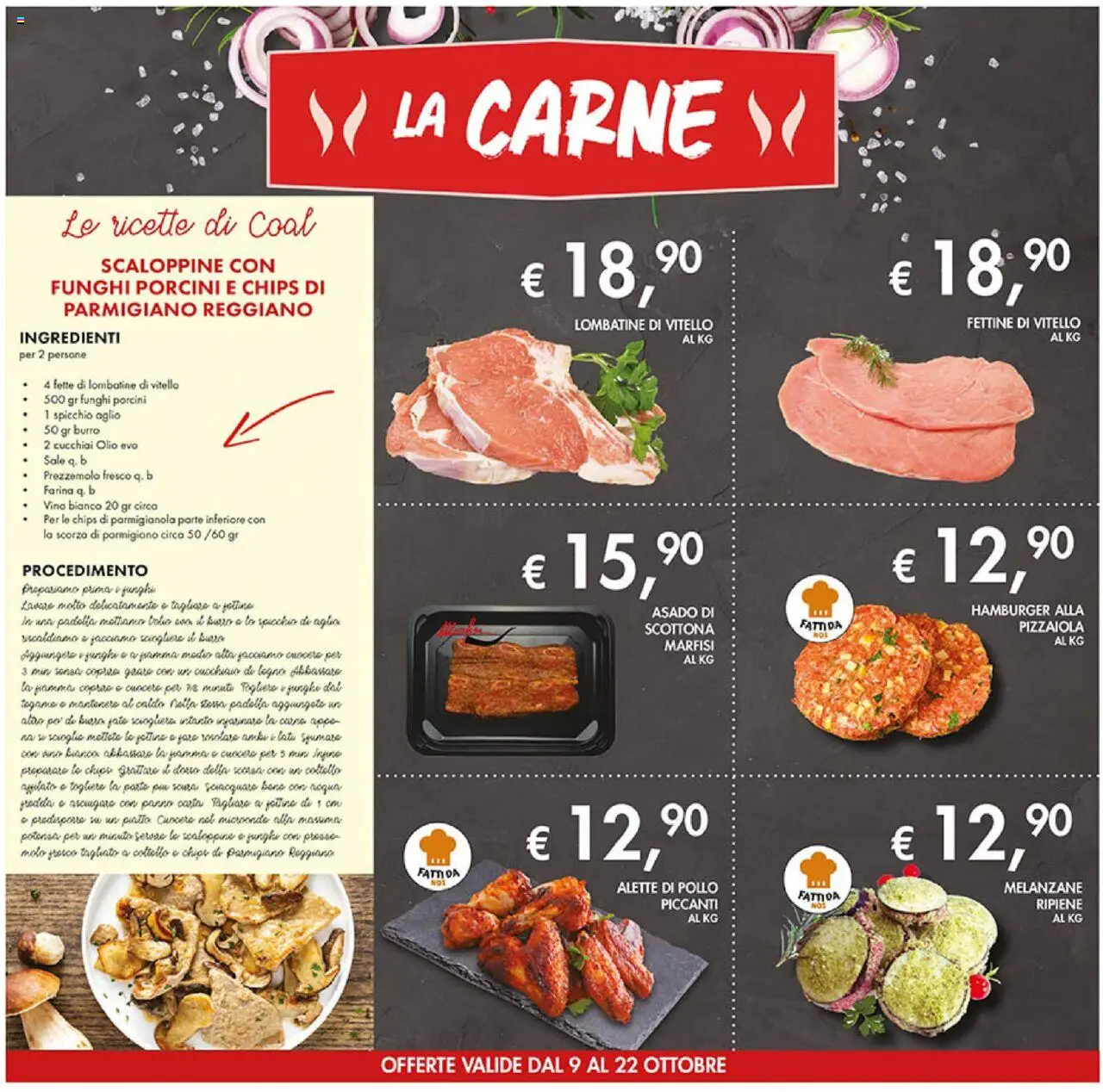 Volantino Coal del 09.10.2025 | Pagina: 4 | Prodotti: Sale, Olio, Piatto, Parmigiano