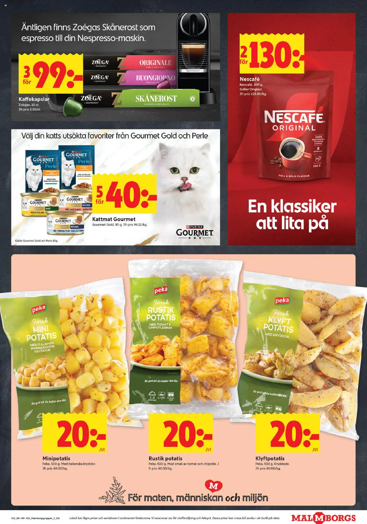 ICA Kvantum reklamblad aktuell från 02.03.2026 | Sida: 11 | Produkter: Mousse, Galler, Kaffekapslar, Potatis