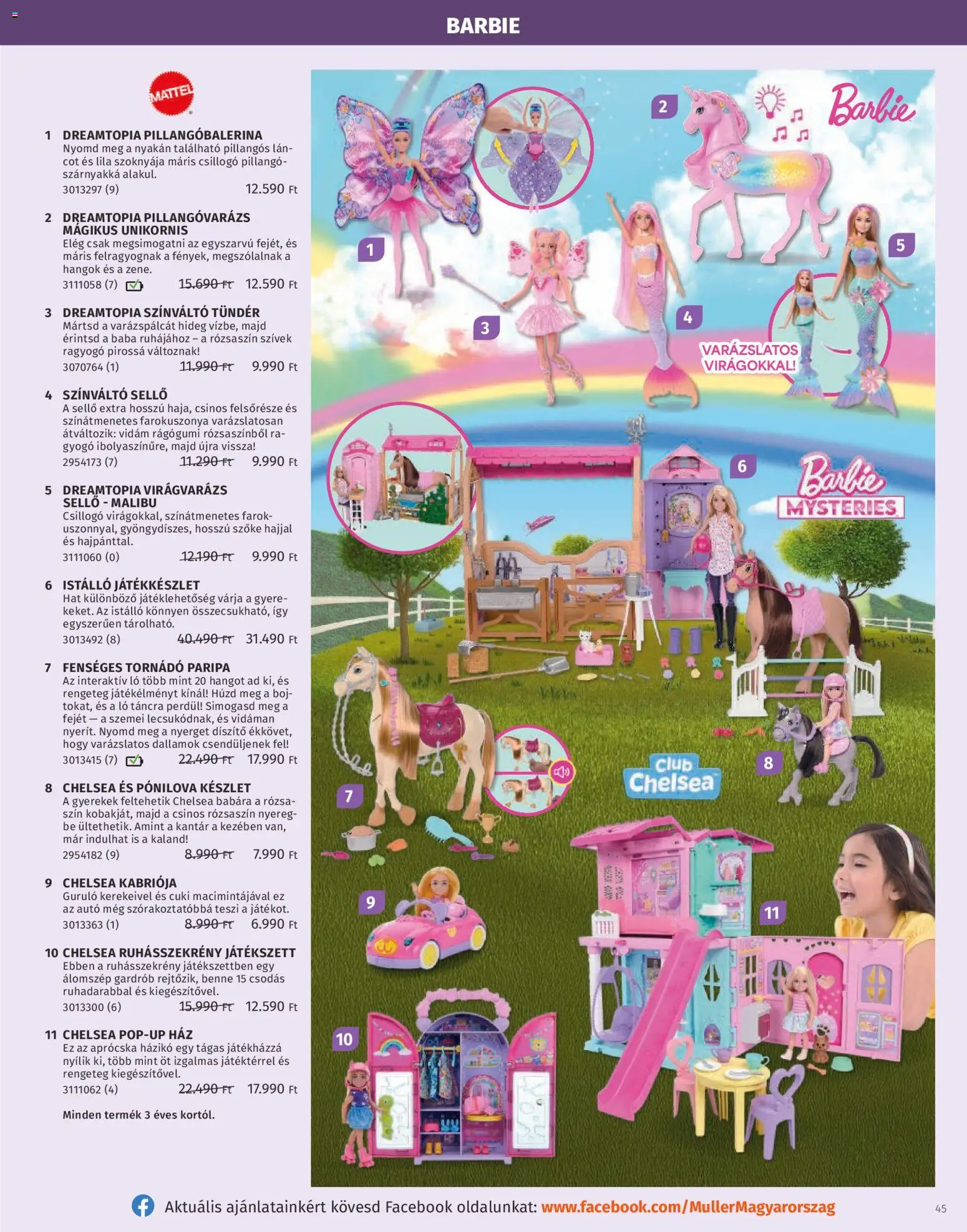 Müller akciós ujság - amely érvényes a következő dátumtól: 27.10.2025 | Oldal: 45 | Termékek: Rágógumi, Malibu, Gardrób, Ruhásszekrény