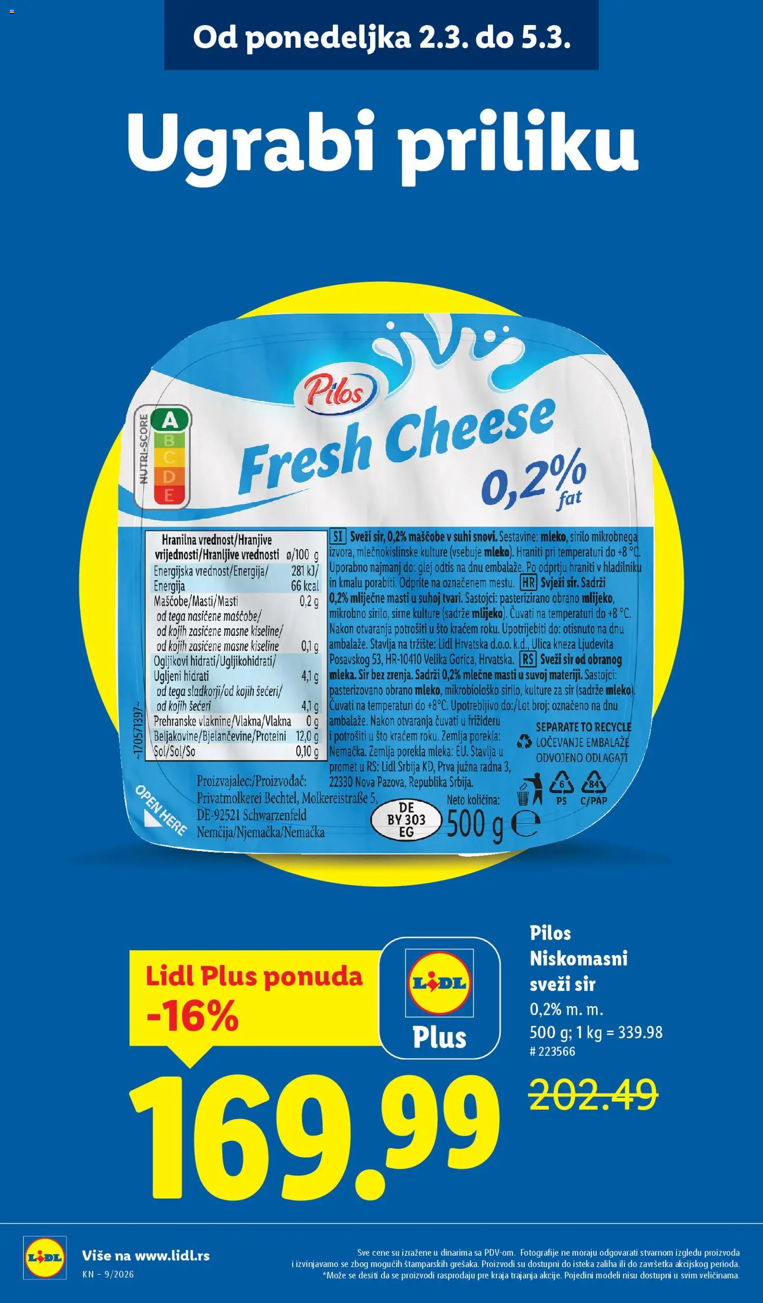 Lidl katalog - važi od 26.02.2026 | Strana: 12 | Proizvode: Sto, Zemlja, Mleko, Sir