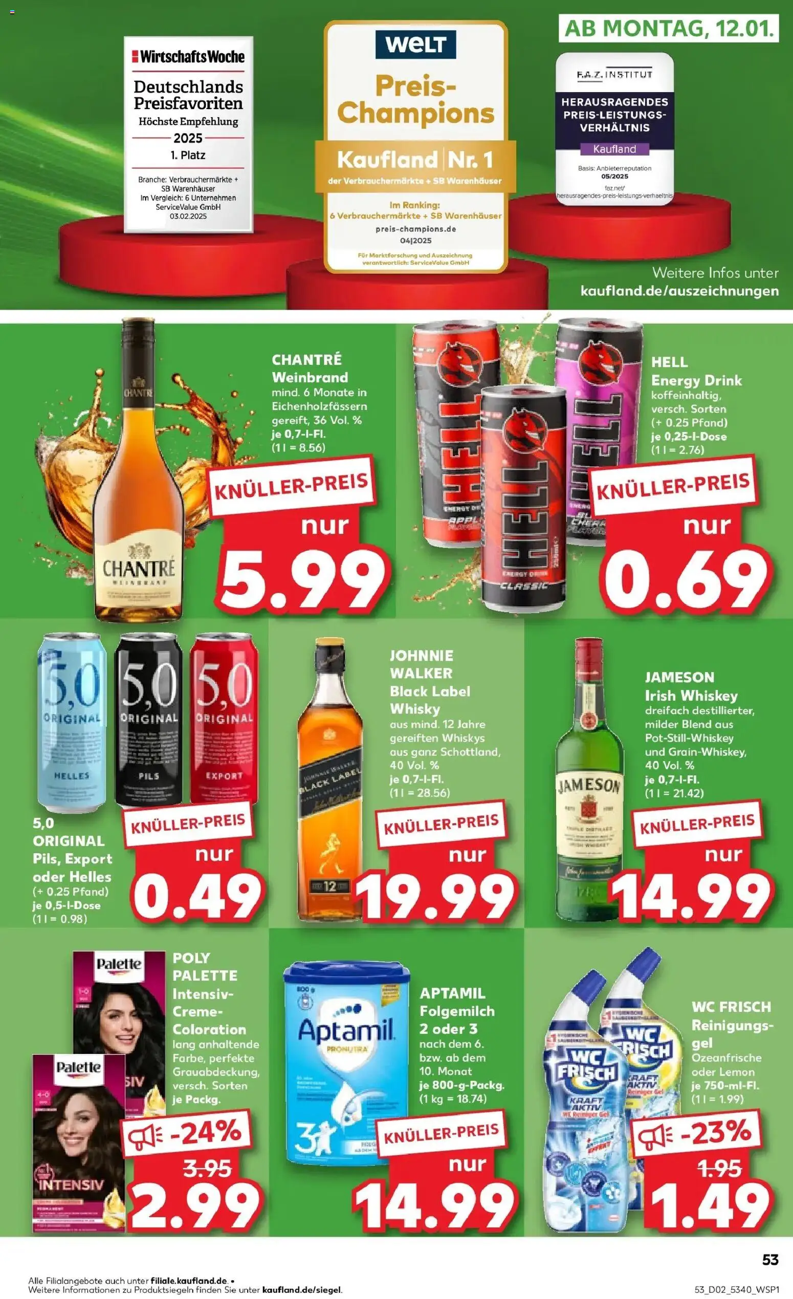 Kaufland prospekt Schwäbisch Gmünd	 – gültig ab 08.01.2026 | Seite: 53 | Produkte: Energy, Pils, Creme, Chantré