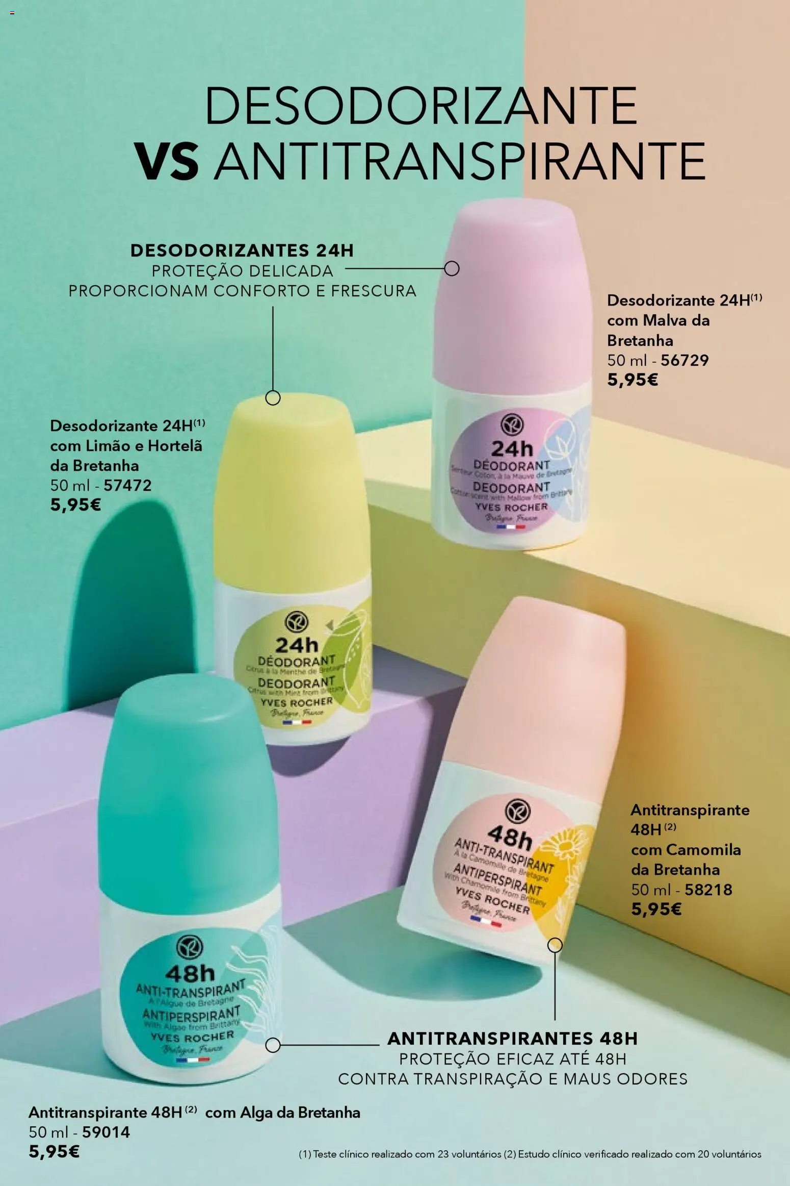 Yves Rocher catálogo 3 │ válido de 19.02.2026 | Página: 64 | Produtos: Hortelã, Desodorizante, Antitranspirante