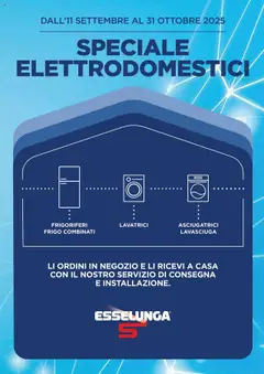Anteprima del volantino Esselunga S Speciale Elettrodomestici catalogo valido a partire dal 11.09.2025