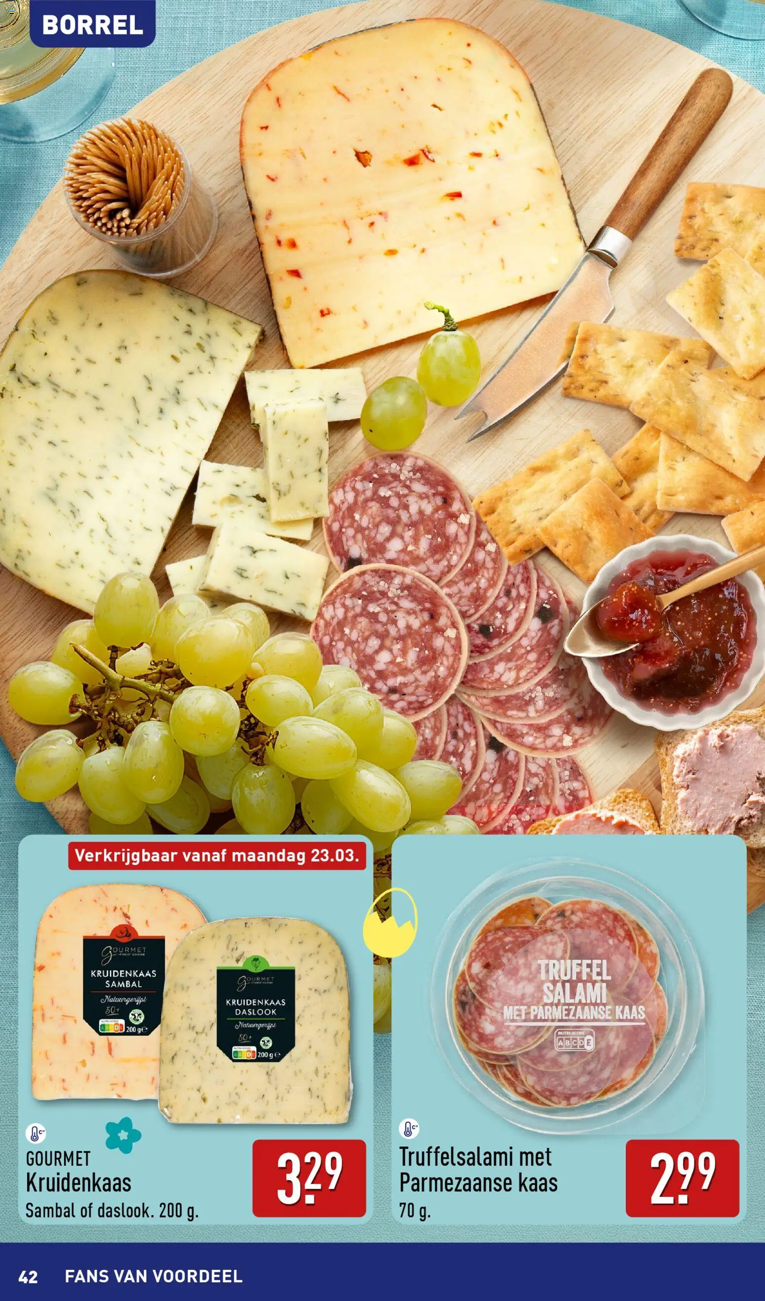 {H1} | Pagina: 42 | Producten: Kaas, Salami