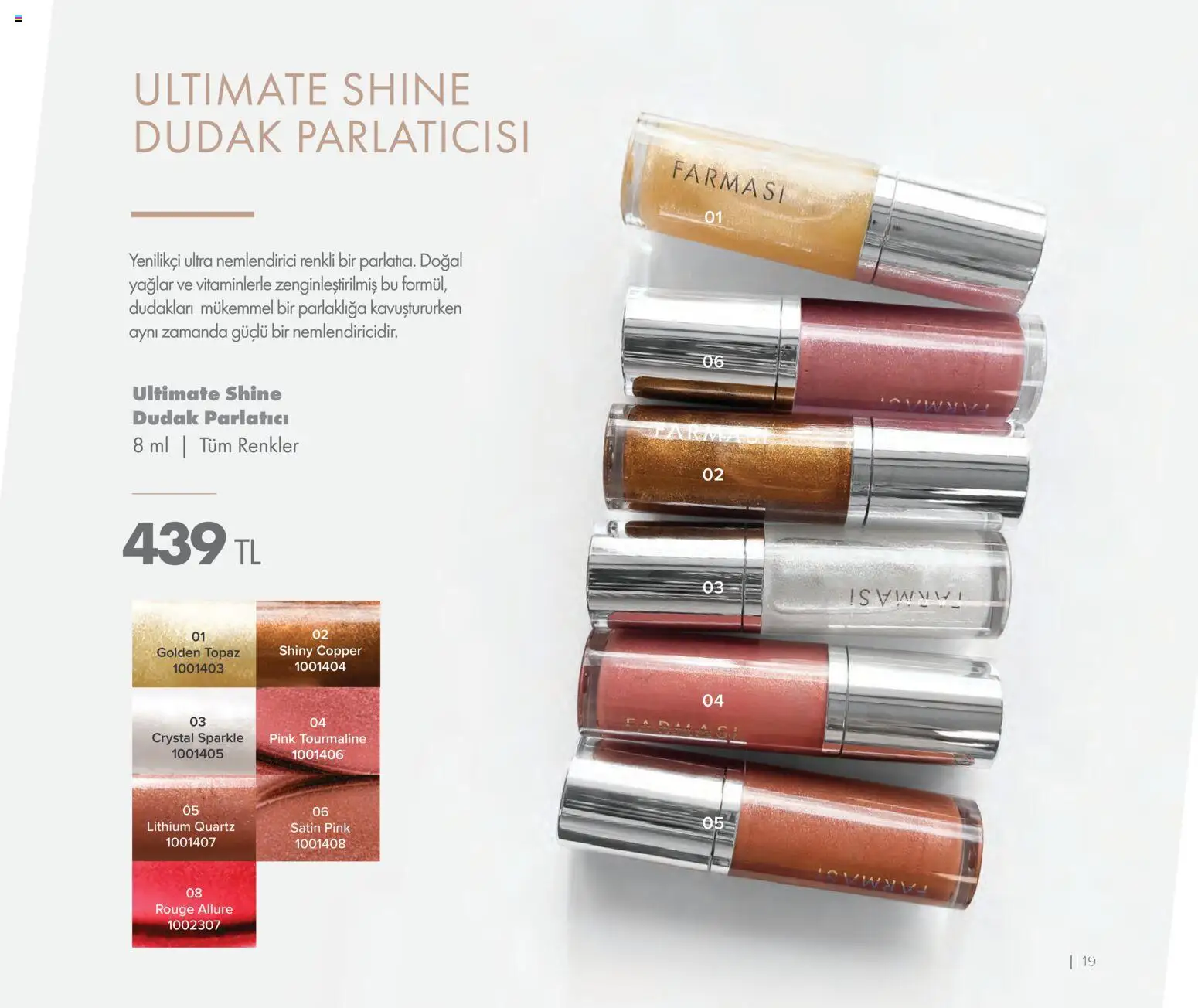 Farmasi Katalog - 01.11.2025 tarihinden itibaren geçerlidir | Sayfa: 19